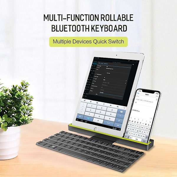 Nytt tangentbord Trådlöst Mini Hopvikbart tangentbord bluetooth hopfällbart trådlöst tangentbord för Windows Android IOS surfplatta ipad Telefon
