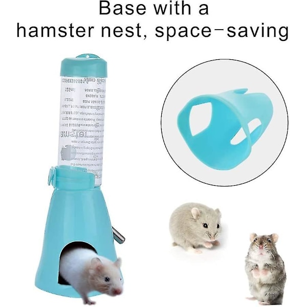 Vanddispenser til små dyr - Hamster, marsvin, kanin, rotte, ilder, gerbil, chinchilla - 125 ml