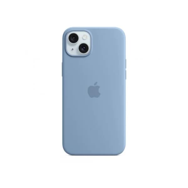 Silikondeksel til iPhone 15 Plus med MagSafe Vinterblå MT193