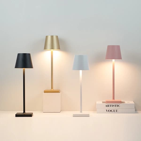 HA-Trådløs skrivebordslampe / Bordlampe - LED-lampe Sort