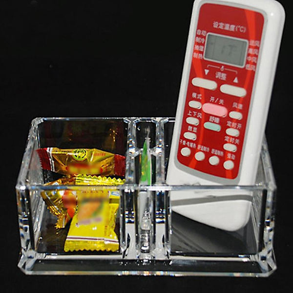2 Gitterklare Akryl Teposeholdere Kaffe Sukkerposebokse Akryl Opbevaringsorganisator Etui 15x8