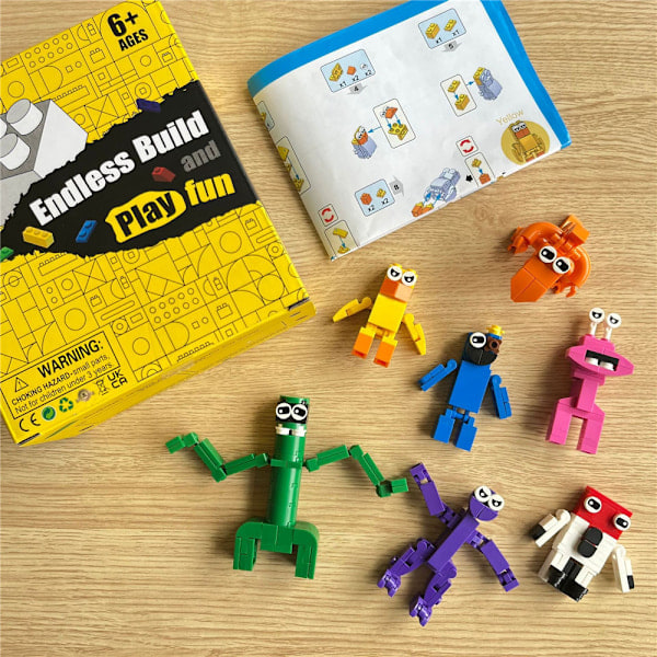 /HA/Rainbow Friends Byggeklodser Minifigur Legetøj Fødselsdagsgaver-FS1-