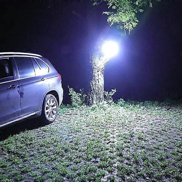 HA~Bærbar campinglampe udendørs teltlampe 5 tilstande solcellelampe, USB