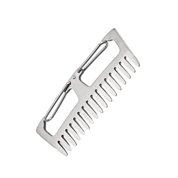 Titanium Mini Bangs Kam Hår Kam Mini Antistatisk Titanium Bärbar Hängande Spänne Kam För Utomhus