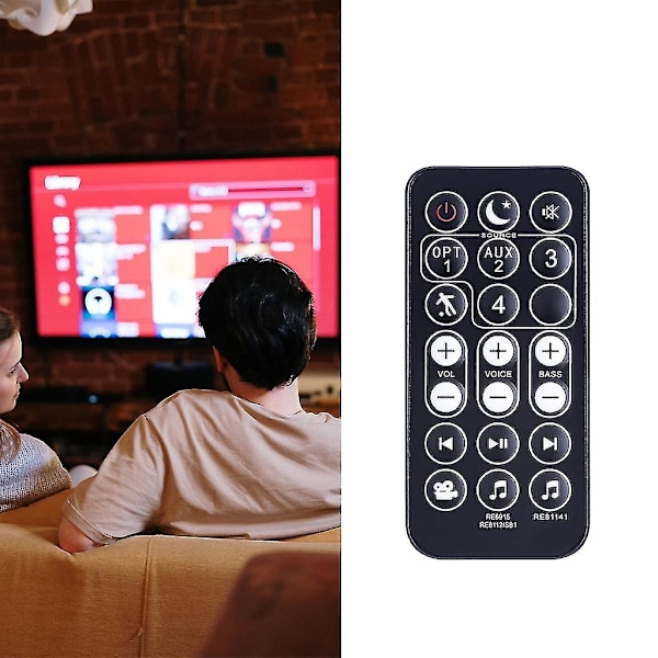 Bærbar fjernkontroll for lydplanke - Praktisk fjernkontroll i plast - Re69151 for Polk Audios