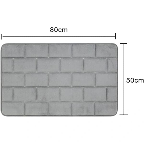 Kylpymatto 50 x 80 cm superimukykyinen memory foam -kylpymatto