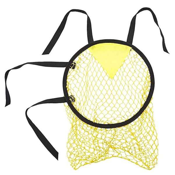 Målnät för fotbollsmål - 1 stycke, mesh + oxfordduk + vävmaterial, svart + gult, 45*60 cm