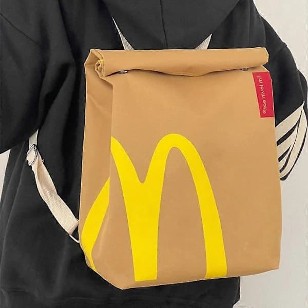 McDonalds rygsæk med trykt mønster til rejser