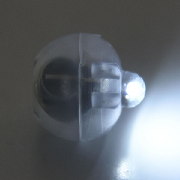 100 stk/pakke 100 X runde LED-flashballonglys Lang standbytid for papirlyktballong