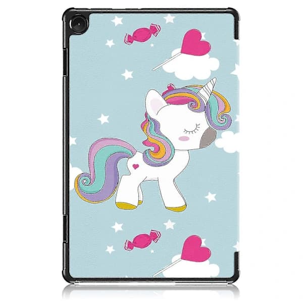 Smart Læderetui til Lenovo Tab M10 10.1 3. generation Rainbow Unicorn