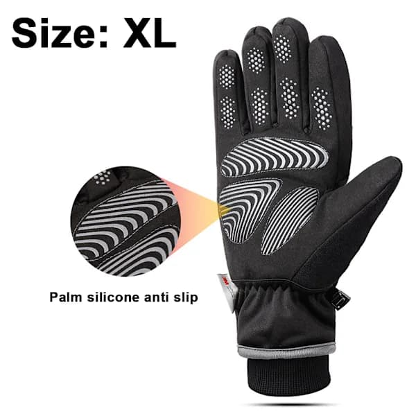 Vandtætte Vinterhandsker - Vindtætte Varme Handsker med Touchskærm Shape1 XL