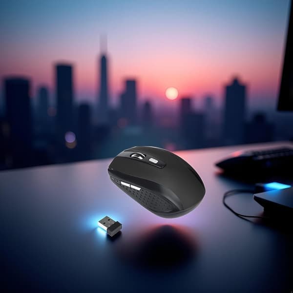 Gamingmus - Bærbar Gamingmus med USB-mottaker