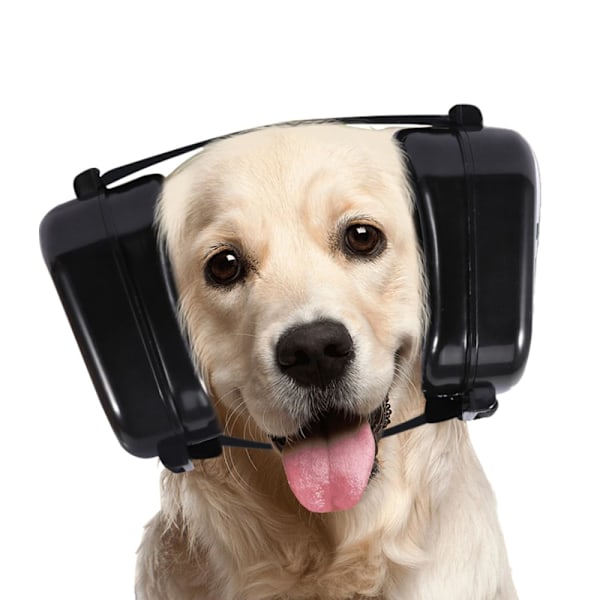 Hørebeskyttelse til hunde - Støjreducerende hovedtelefoner til hunde (sort)