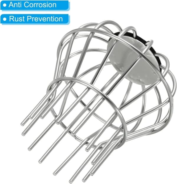 Gutter Leaf Stopper - Utomhus Bollformad Golvbrunnssil för Tak, Stor Flödesdesign