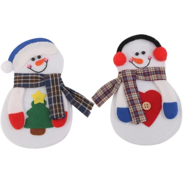 4-pack Jultomte Bestickfickor, Dekoration för Julmiddagsfest - 16x10 cm