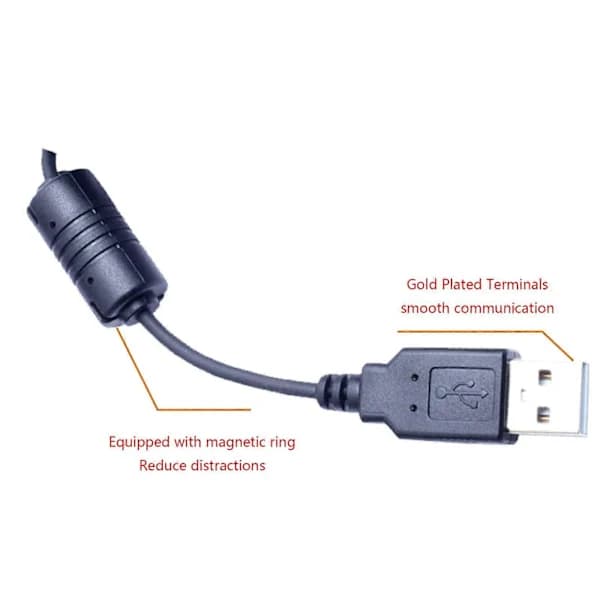 Headset Hurtigkobling QD-kabel til USB-stikadapter Call Center Kontor [] A