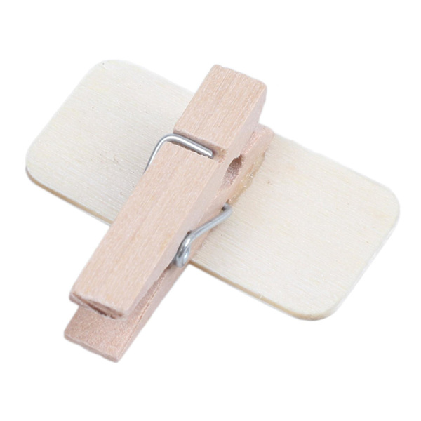 100x Mini Blackboard Wood Message Slate Rectangle Clip Clip Panel Card Memos Label Brand Price Plac