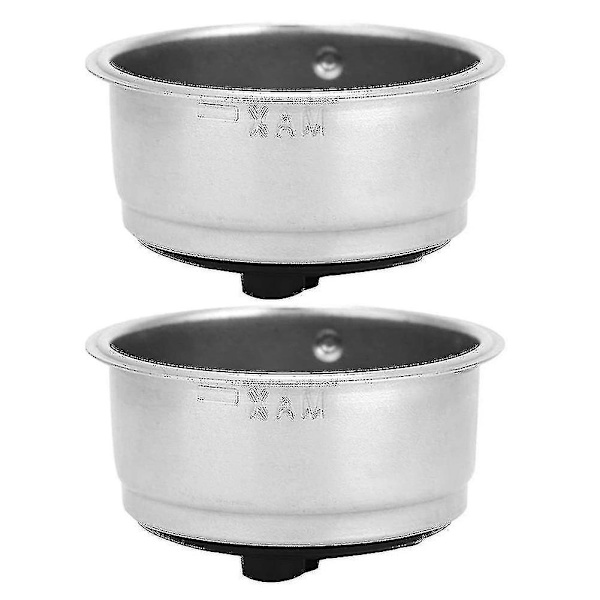 2-pack avtagbar kaffefilterkorg för hemmakontor (dubbel kopp)