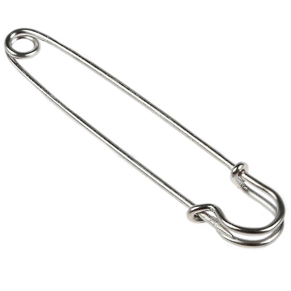 10 PCS 4 Inch Large Metal Safety Pin--Big and Strong Enough to Hold Heavy-Weight Fabrics and Materi