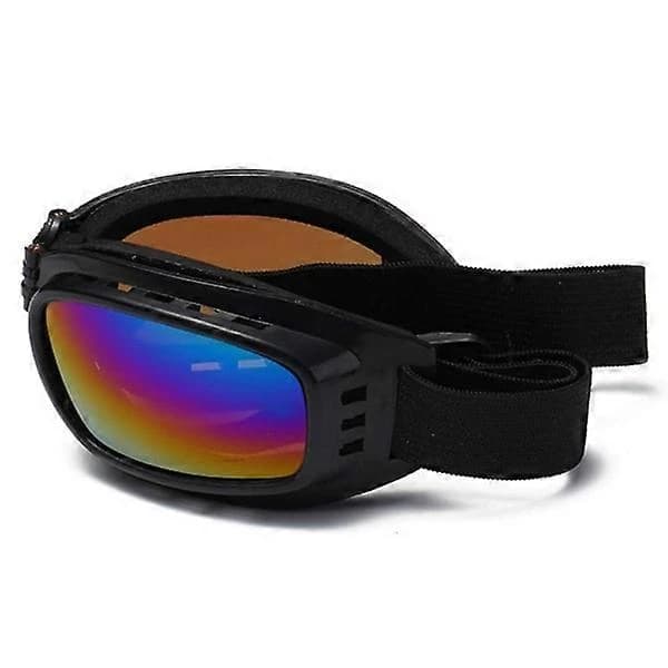 Motorcykelbriller Retro MC - Sort tonet glas sort