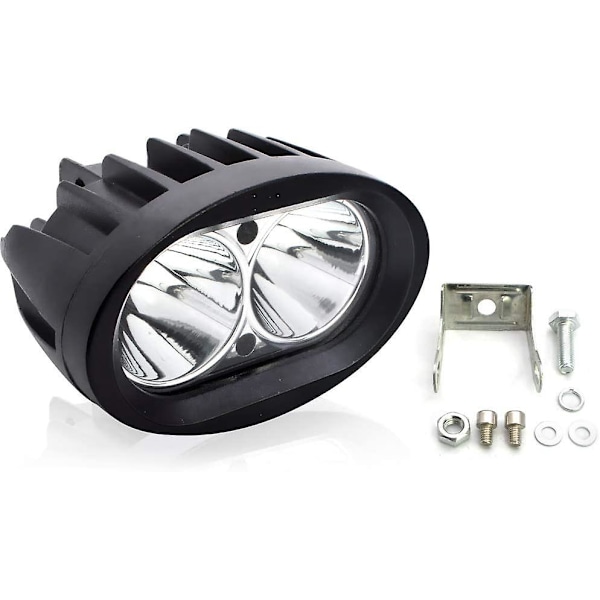 Motorsykkel Ekstra LED-lys, 20w Runde LED Frontlykter Motorsykkel Tåkelys 12v 24v Led