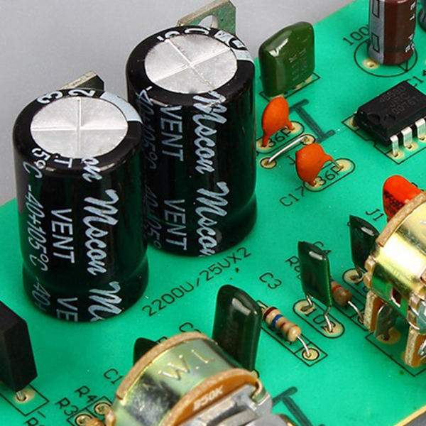 2x 2.0 Hifi An4558 Audio Forforstærker Bas Mellemtone Diskant Balance Justerbar Audio Forforstærker Færdig