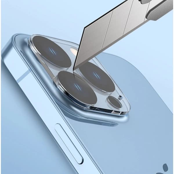 [4-pack] Härdat glasskärmskydd för iPhone 14 Pro - Kameraskydd, Repskydd B