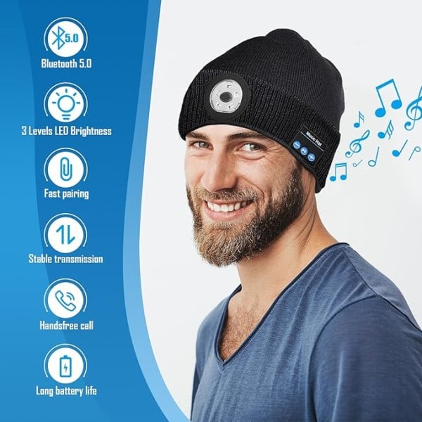 /HA/Strømpefyld til ham, julegaver til mænd, LED Bluetooth-hue, gaver til mænd, far, mand, kæreste, bedstefar, seje gadgets til ham