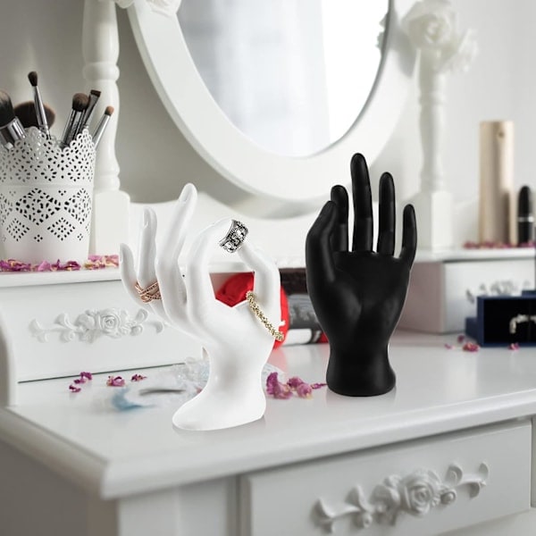 /HA/ 4-pack ringhållare, handgjord smyckeshållare, smyckesdisplay i harts, smyckesställ för hemorganisation