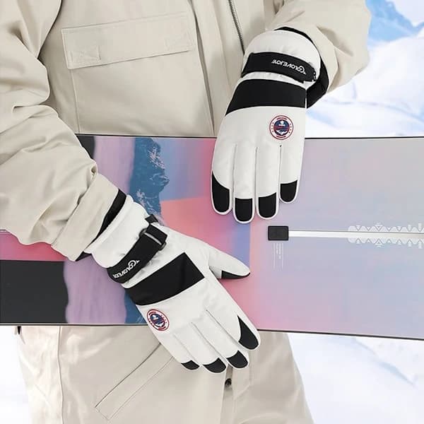 Star Vinter Skihandsker Dame Touchscreen Vandtætte Snehandsker til Kvinder Varme Snowboardhandsker black L