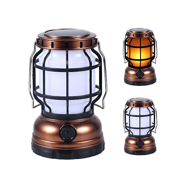 Hestelampe Led Solcelle Campinglampe Usb Oppladbar Utendørs Campinglampe Husholdning Nødbærbar