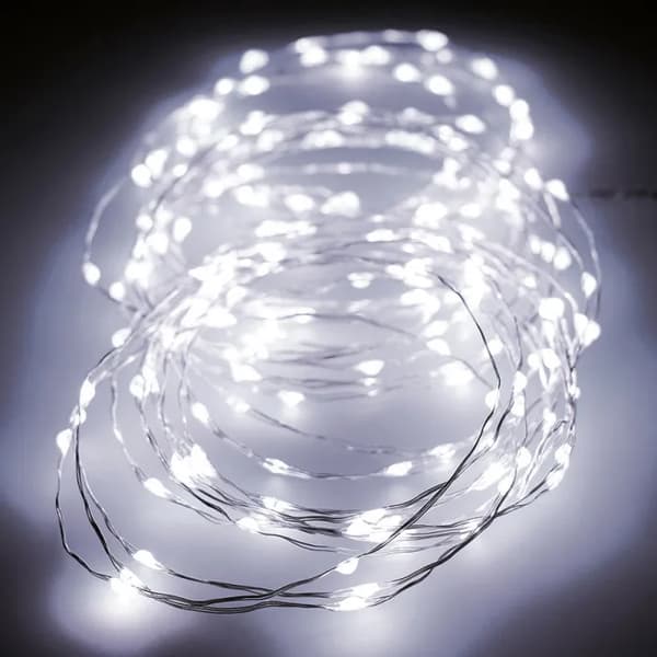 {HH} Lysliste - Luminéo - MicroLED - 9m - Kold hvid - Udendørs - Blinkende Vit kyla