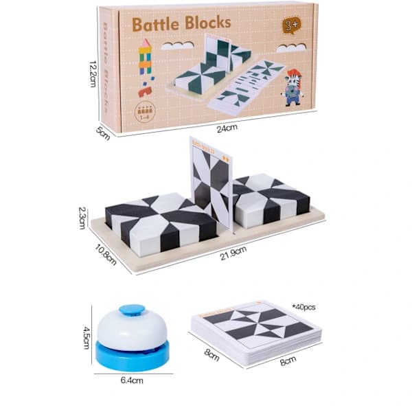 Educational Hidden Blocks Pedagogical Toys - Develop Children's Spatial Ability Interactive Game for Parents and Children Logical Thinking Gift