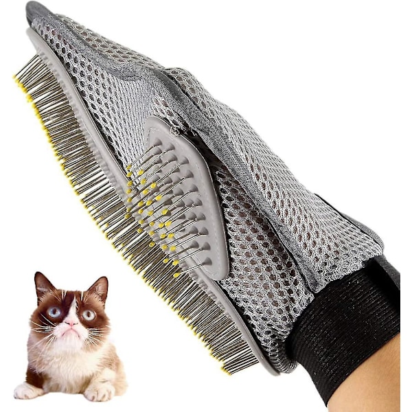 Pet Dog Cat Grooming Glove, Cleaning Pet Deshedding Massage Comb Pet Grooming Gift