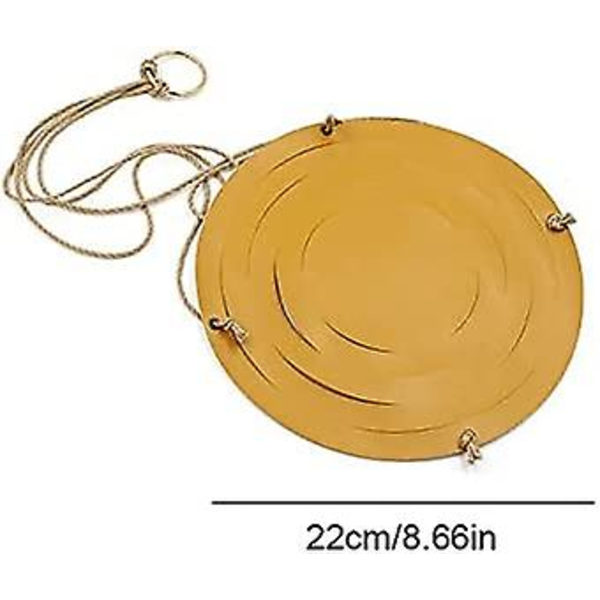 Läderhängande blomkruka - För inomhus och utomhus  22cm / 10cm  Gul