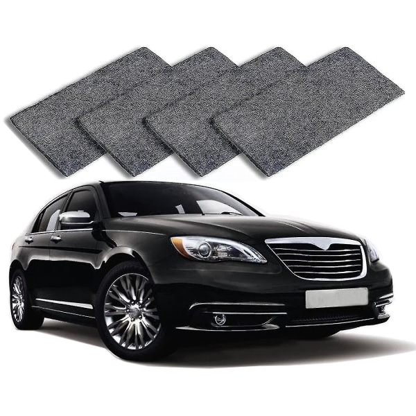 Nano Sparkle Cloth(gray 4 Pcs), 2022 Nano Sparkle Cloth For Car Scratches, Nano Magic Cloth Easily Repair Paint Scratches