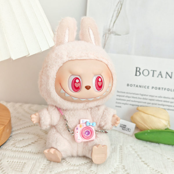 [HH] Flocking Labubu Blind Box Avaimenperä Nuken Vaatteet Nuken DIY Tarvikkeet 15CM Pieni Hirviö Pip Housut Pukeutuminen Only Clothes(No Doll) 20