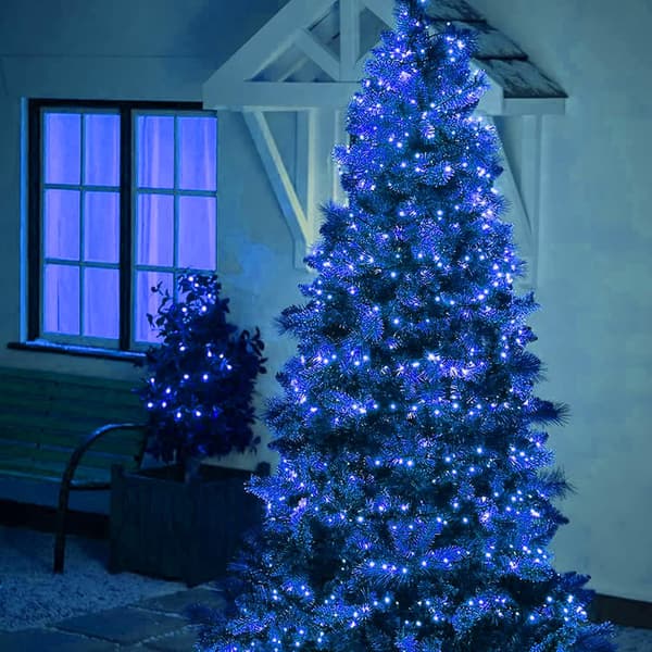 {HH} Lysstærke 300 LED julekugler, 30,5 meter, Kan forbindes, Vandtætte Blå 1000 LED Blue
