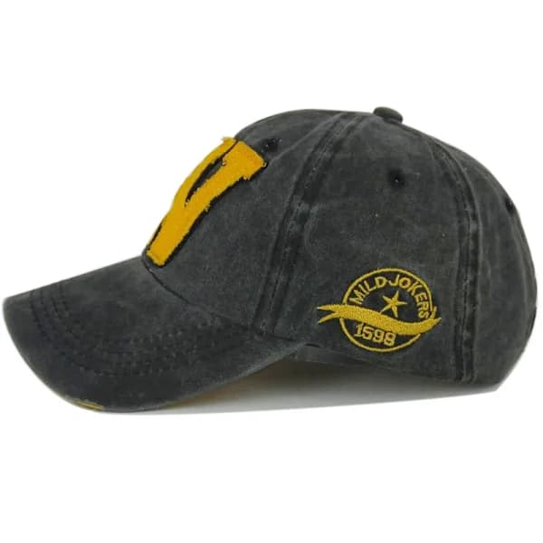 W-bokstav broderad basebollkeps bomull peak keps utomhus solhatt