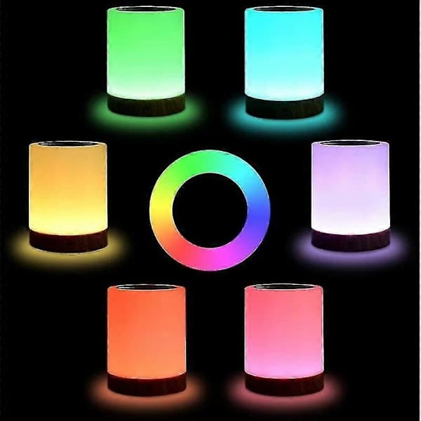 Ctmw LED Bedside Lamp, Dimmable Atmospheric Table Lamp With Warm White Light, Touch Sensitive