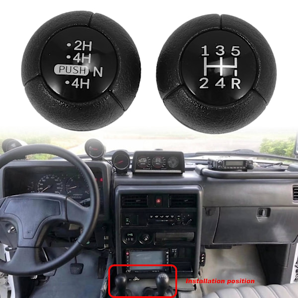 Manuell växelspaksknopp Gaiter Shifter Knob för Patrol Y60