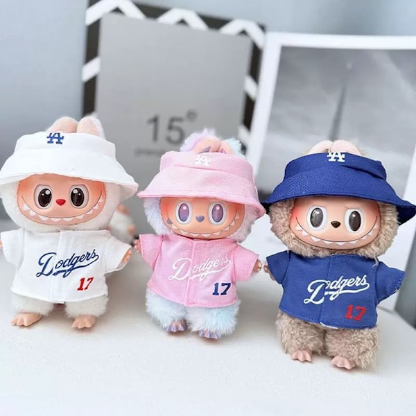[HH] Labubu Dodgers Lagkläder LA Tröja Labubu V3 Kläder White