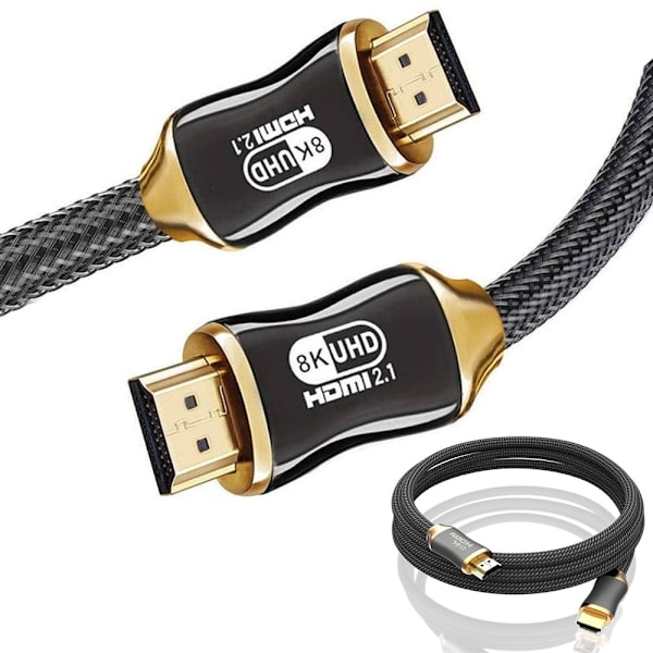 /HA/3m HDMI 2.1 Kabel - Ultra HD 8K - Guldpläterad