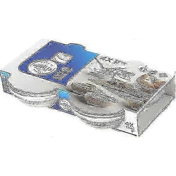 Duralex Sett med 4 Lette Runde Stableskåler 7,5 cm Fester BBQ Desserter Blanding Dipp