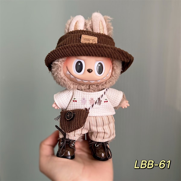 [HH] Labubu Mukautetut vaatteet tarvikkeet nukeille Mukautettu virkattu baseball-asu Halloween-vaatteet Designer-merkki Labubu LBB-61
