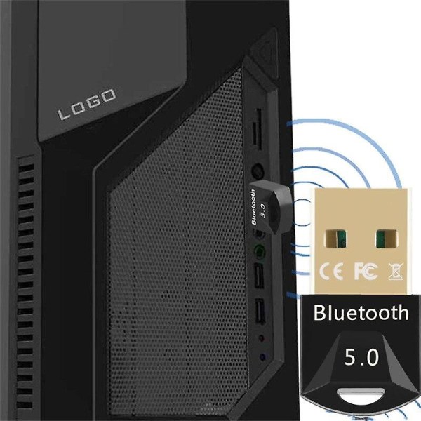 Bluetooth 5.0 USB-adapter Dongle til PC-computer PS4 Aux Audio Bluetooth-adapter Dongle-modtager-sender trådløs adapter