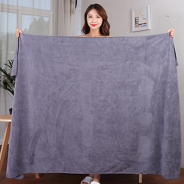 200X100 Skjønnhetssalong Badehåndkle og Ansiktshåndkle Massasje Hurtigtørkende Spesialstort Håndkle Tykt Mikrofiber Absorberende Mykt Dampende Håndkle
