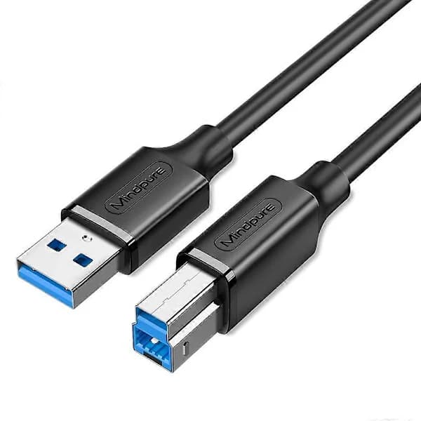 MINDPURE US102 1m USB3.0 Hann til USB Type-B Hann Skriverkabel HD Utskriftskabel