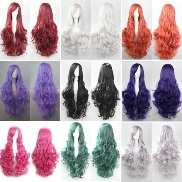 80cm Cosplay Party Parykk Dame lys lilla 80 cm