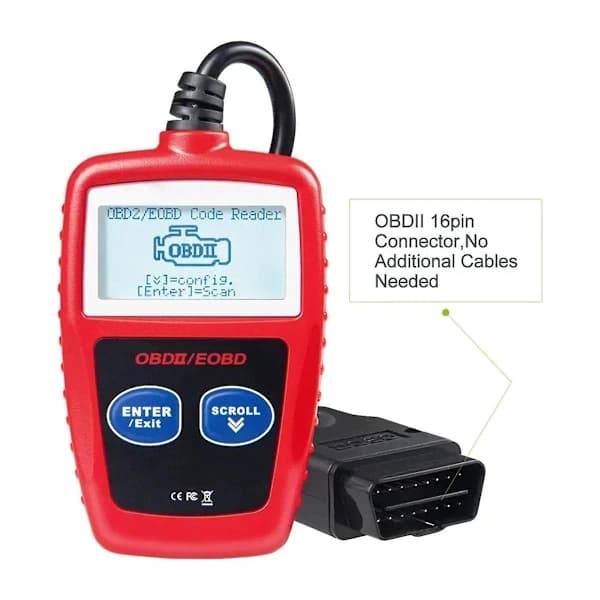 OBD ATV Motorcykel Anslutningskabel OBD2 till 8 Pin Diagnostisk Adapter+MS309 OBD2 Scanner MultiLangua